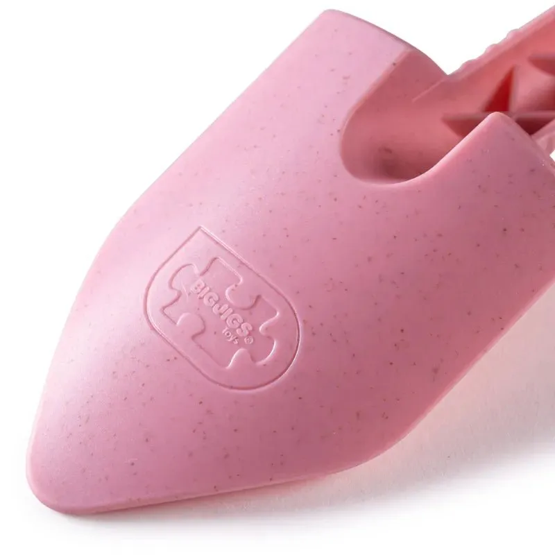 Bigjigs Pink Eco Bucket, Spade and Flyer Set