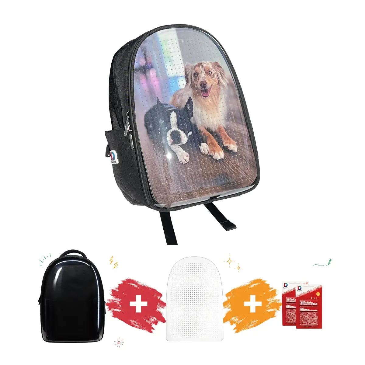 Custom Backpack Kit (Includes Backpack and Board, Supports Image Upload)