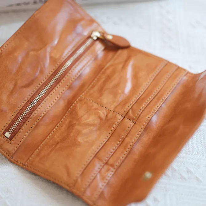 Elegant Women's Wallet With Coin Purse Genuine Leather Wallets For Ladies