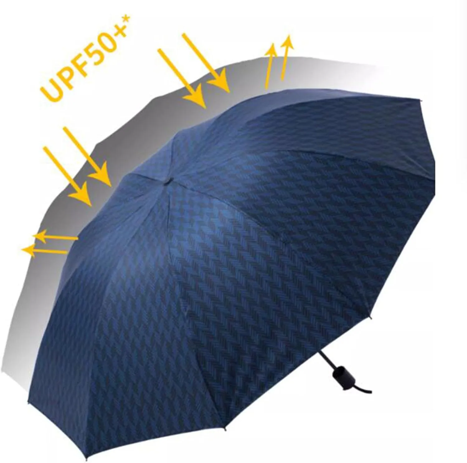 Fish Tank Ornament，Fish Tank Small UV Protection Travel Umbrella Compact for Rain and Sun UPF 50  Windproof Portable 44 Inch Umbrella