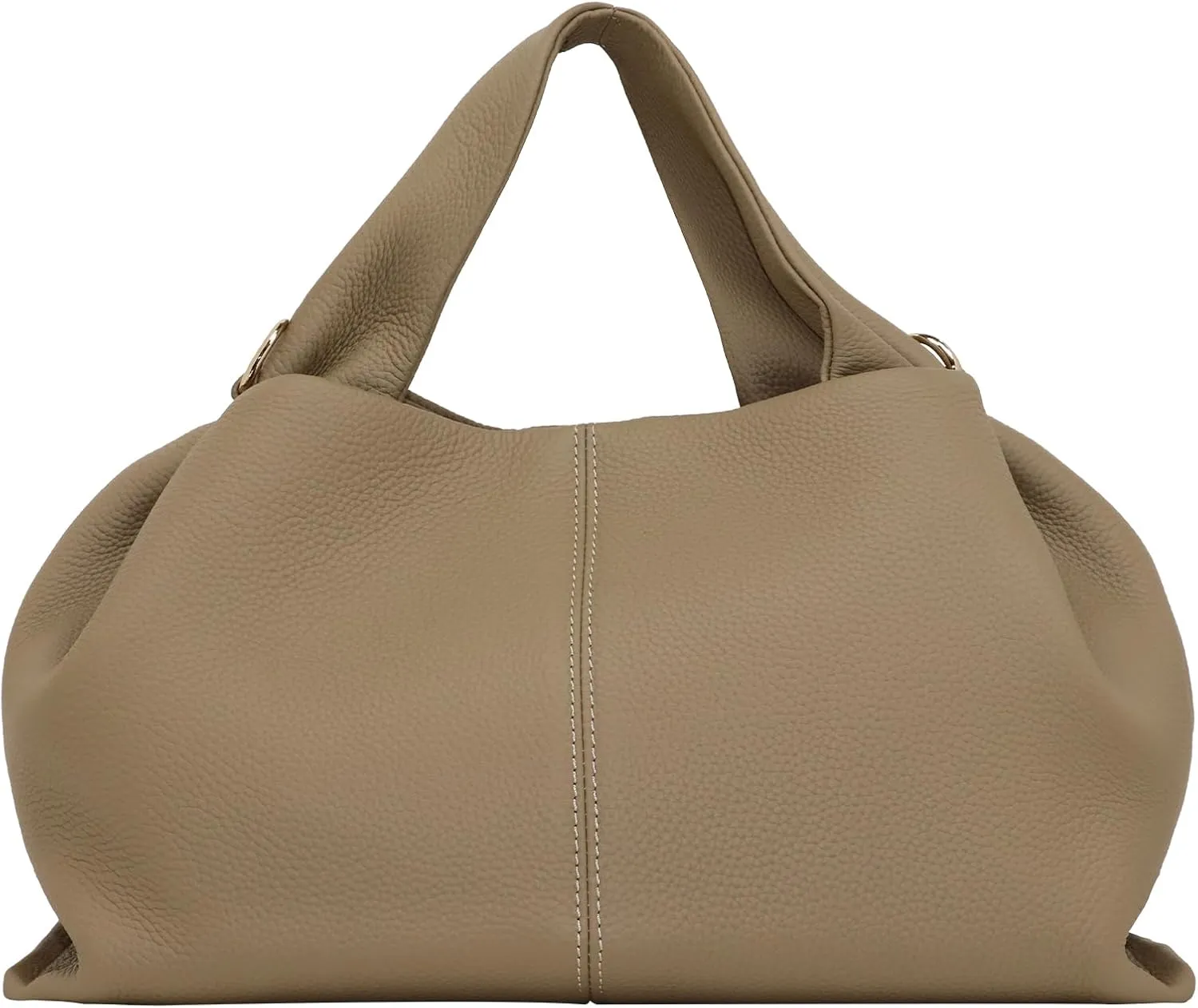 Genuine Leather Retro Shoulder Crossbody Bag for Women, Chic Dumpling Bag and Cute Cloud Handbag for Women