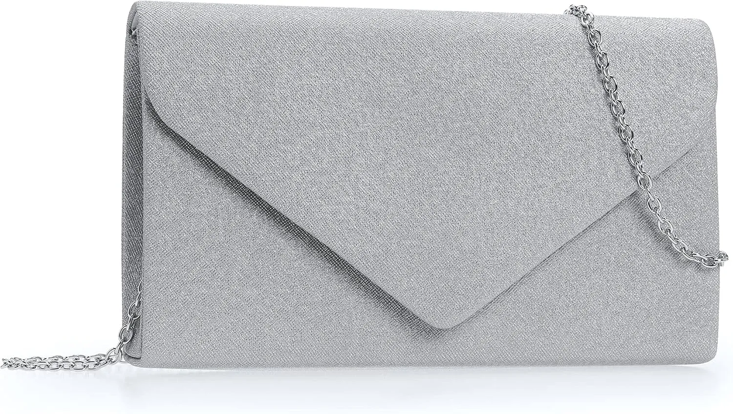 IXEBELLA Women PU Clutch Glittering Evening Bag Formal Handbag Wedding Cocktail Prom Party Purse