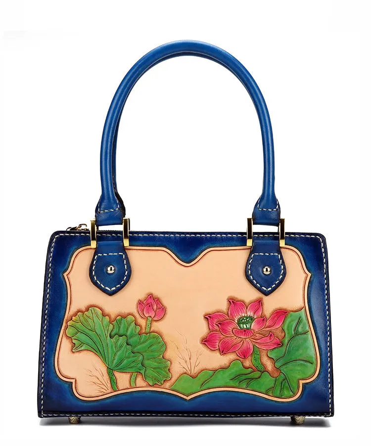 Janet – Retro Vegan Leather Handbag with National Style