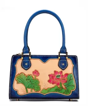Janet – Retro Vegan Leather Handbag with National Style