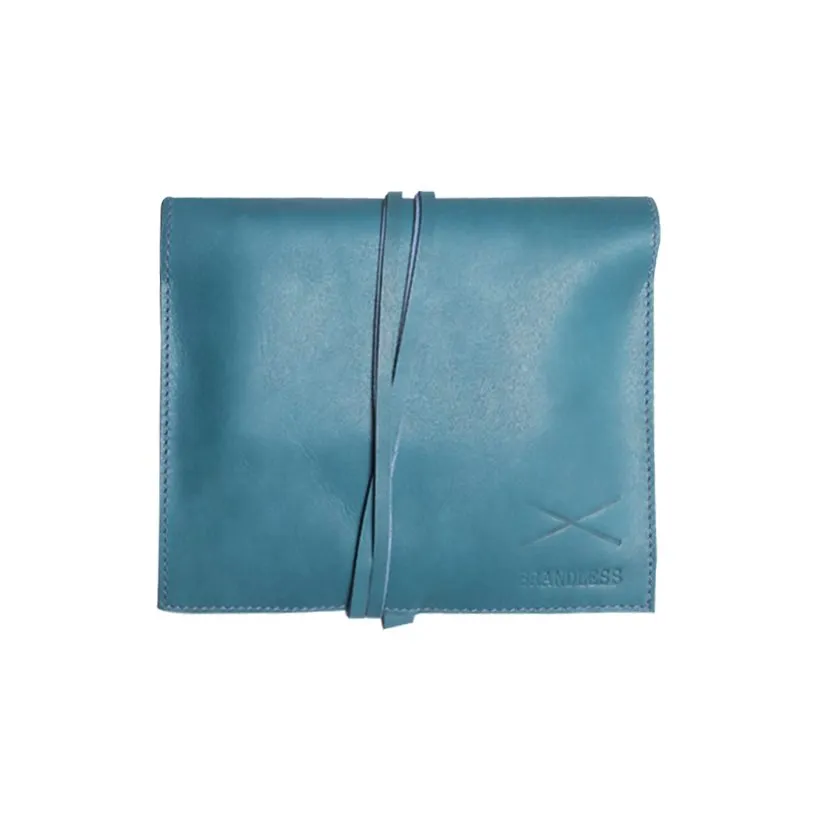 Leather Gadget Wrap - Blue