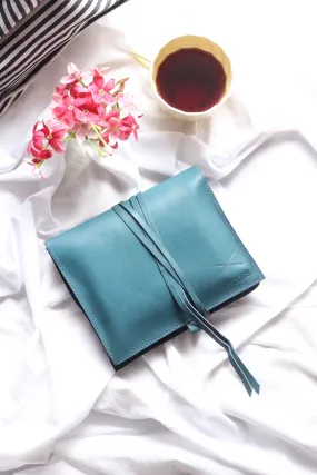 Leather Gadget Wrap - Blue