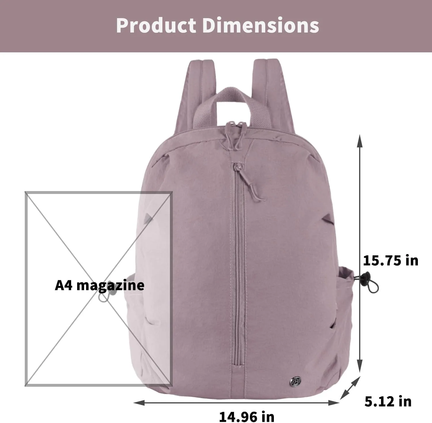 Lightweight Travel Laptop Backpack for Women Computer Work Backpacks Casual Travel BackPack Fits 15.6 Inch Laptop