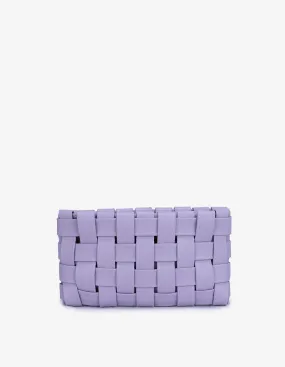 LINDY WOVEN CLUTCH SMALL LAVENDER