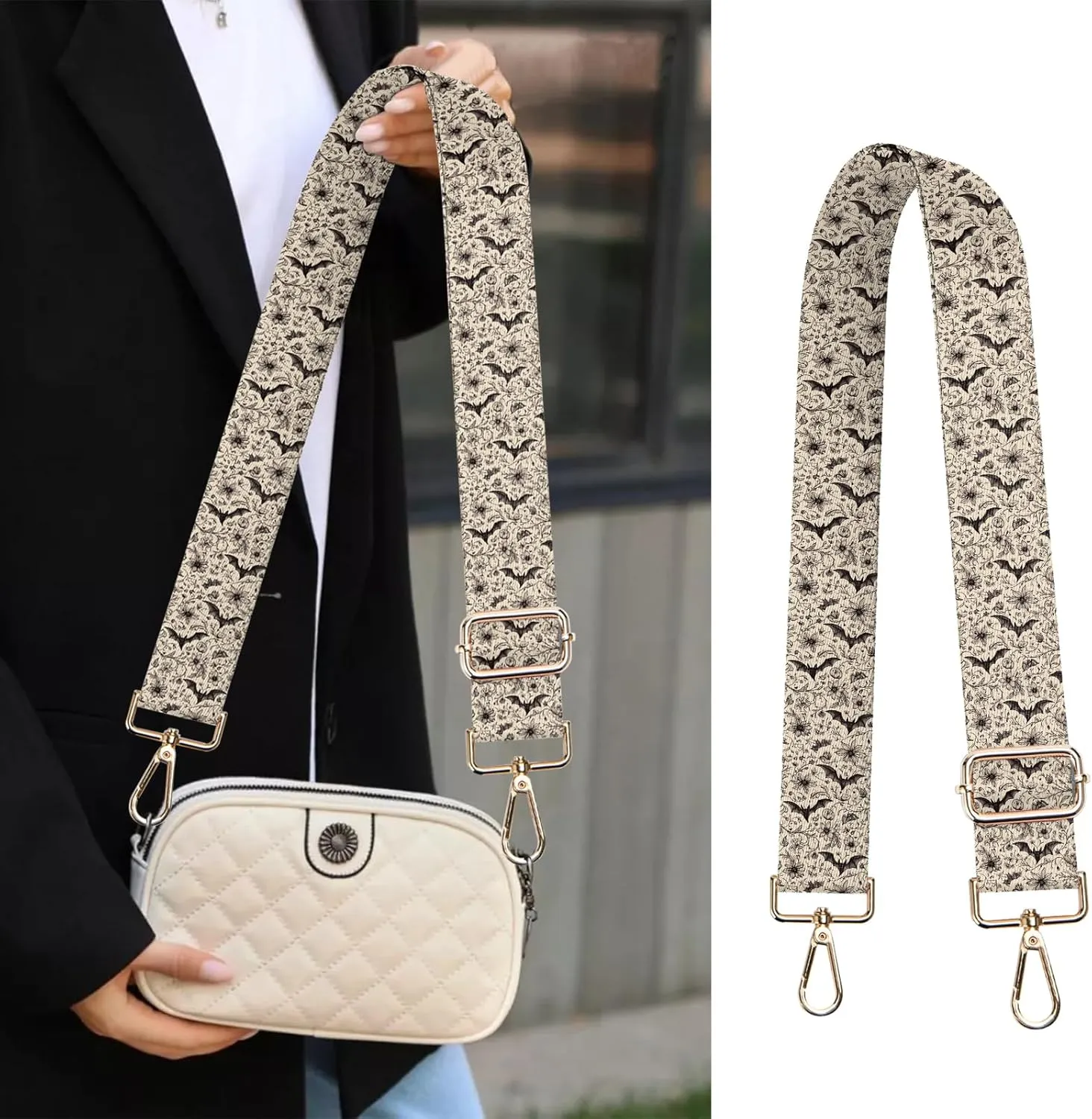 Purse Strap Crossbody Shoulder Straps Adjustable Replacement 1.5 inch Wide for Women Girls Bag Cute Aesthetic