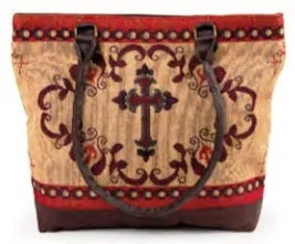 "Western Cross" Woven Shoulder Bag