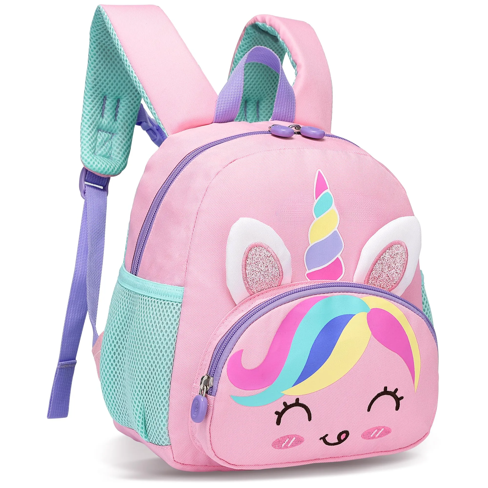 Small Backpack Kids with Chest Strap, Lightweight Waterproof Preschool Toddler School Backpack