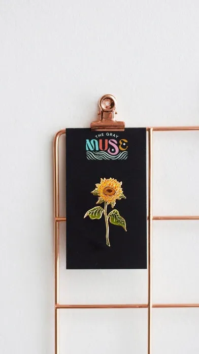 Sunflower Enamel Pin