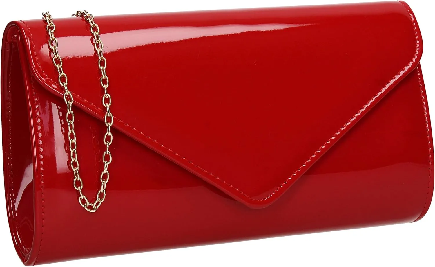 SwankySwans Alisa Patent Party Prom Evening Clutch Bag