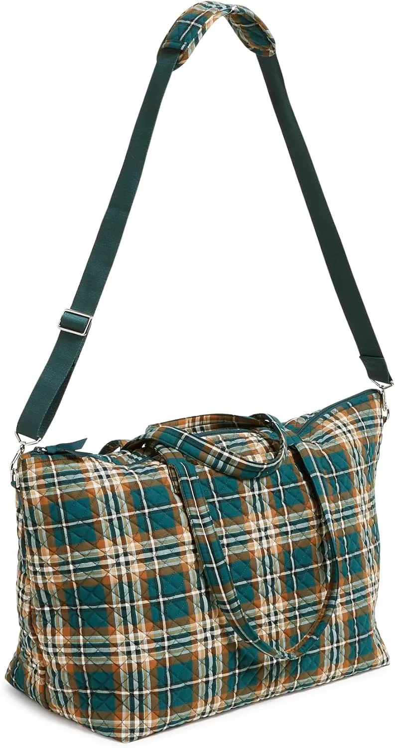 Vera Bradley Women's Cotton Overnight Tote Travel Bag
