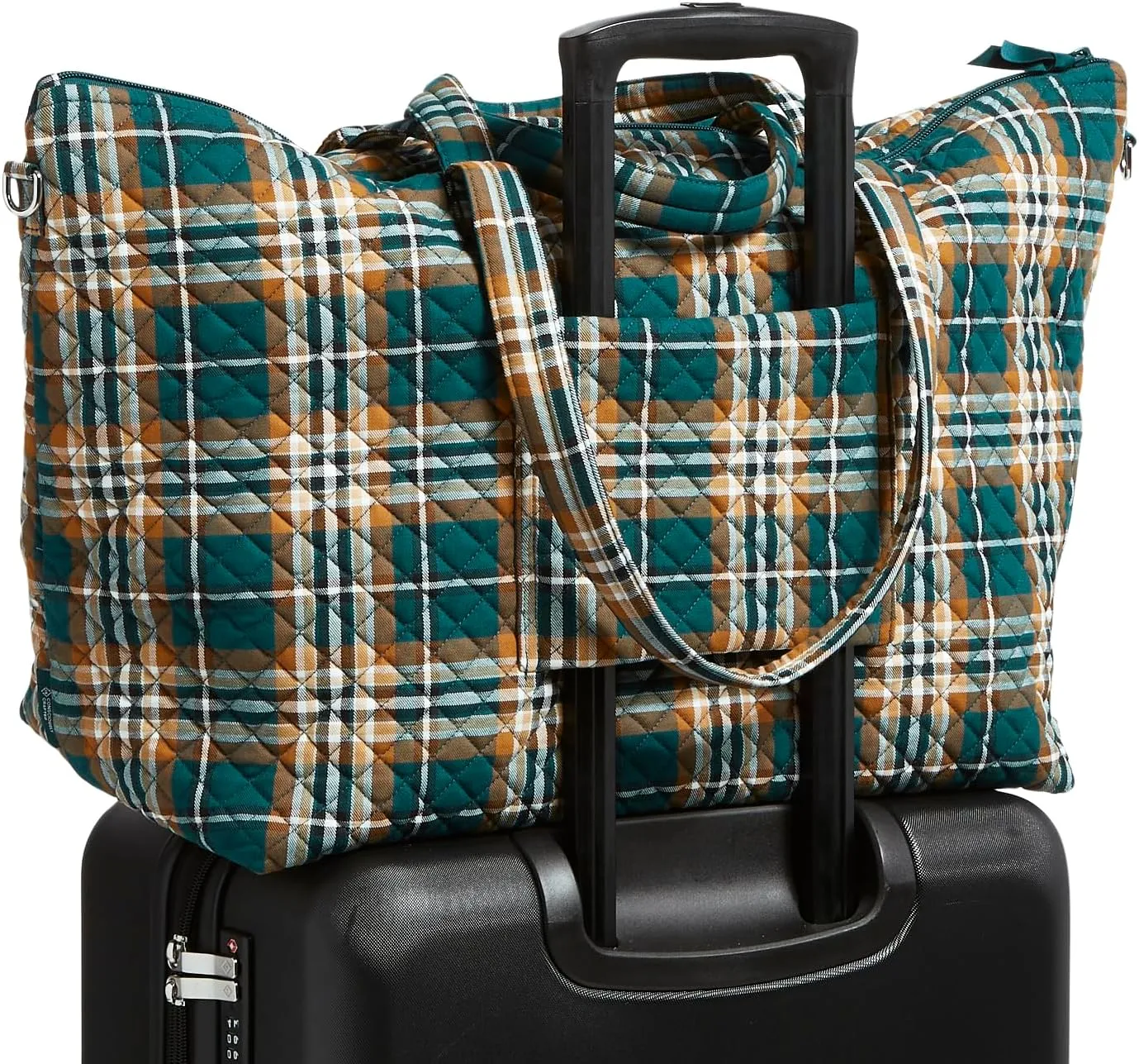 Vera Bradley Women's Cotton Overnight Tote Travel Bag
