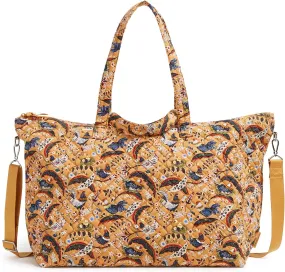 Vera Bradley Women's Cotton Overnight Tote Travel Bag
