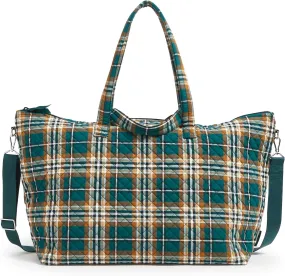 Vera Bradley Women's Cotton Overnight Tote Travel Bag
