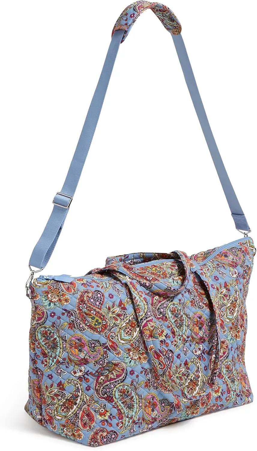 Vera Bradley Women's Cotton Overnight Tote Travel Bag