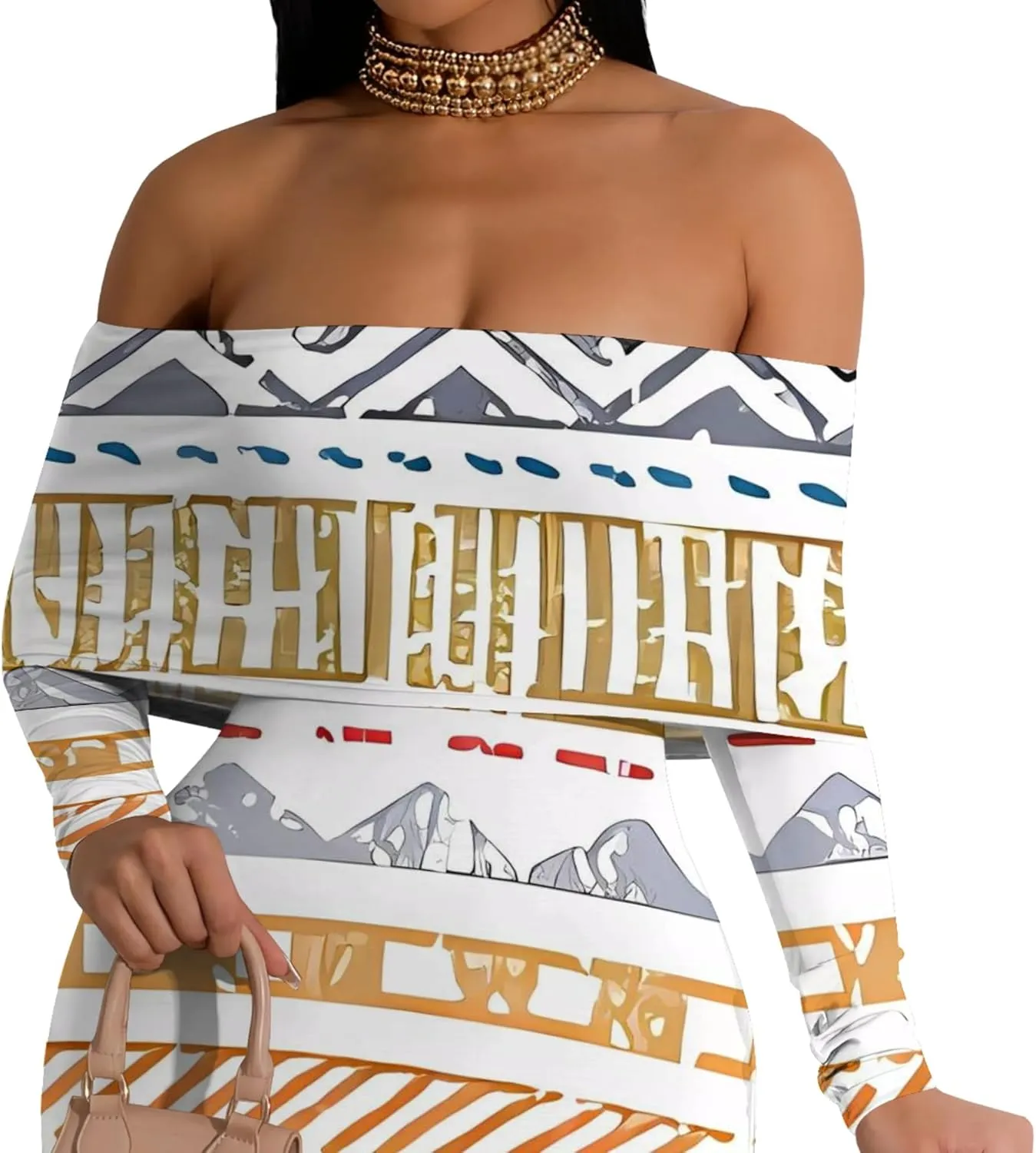 Women's Casual Bodycon Maxi Dress Sexy Long Sleeve Off Shoulder Club Party Long Dresses 2025 Elegant Tight Long Evening